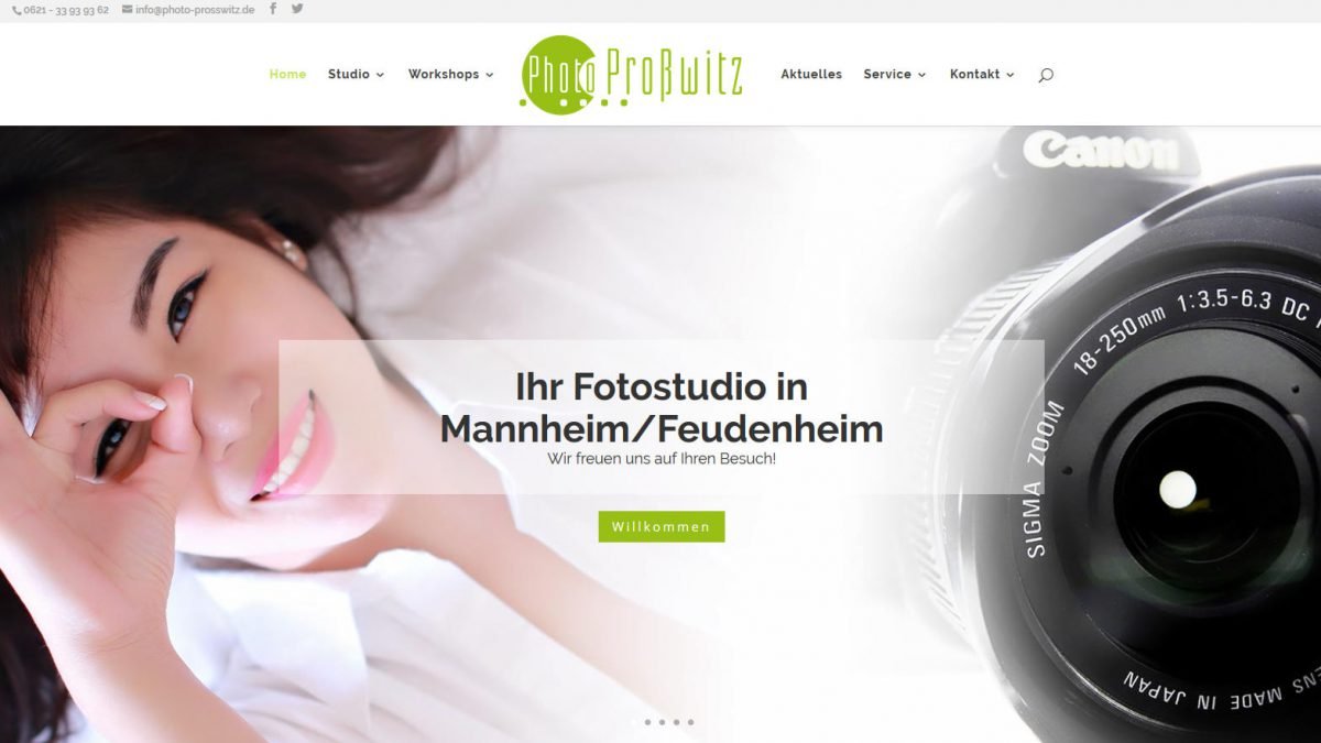 Projekt Proßwitz Fotostudio Mannheim Deutsche Webdesign